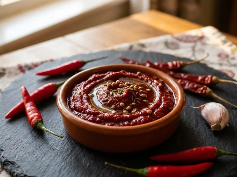 Harissa Sauce - Bold North African–style harissa — a fiery paste of red chil | Paradice by Stork SAL
